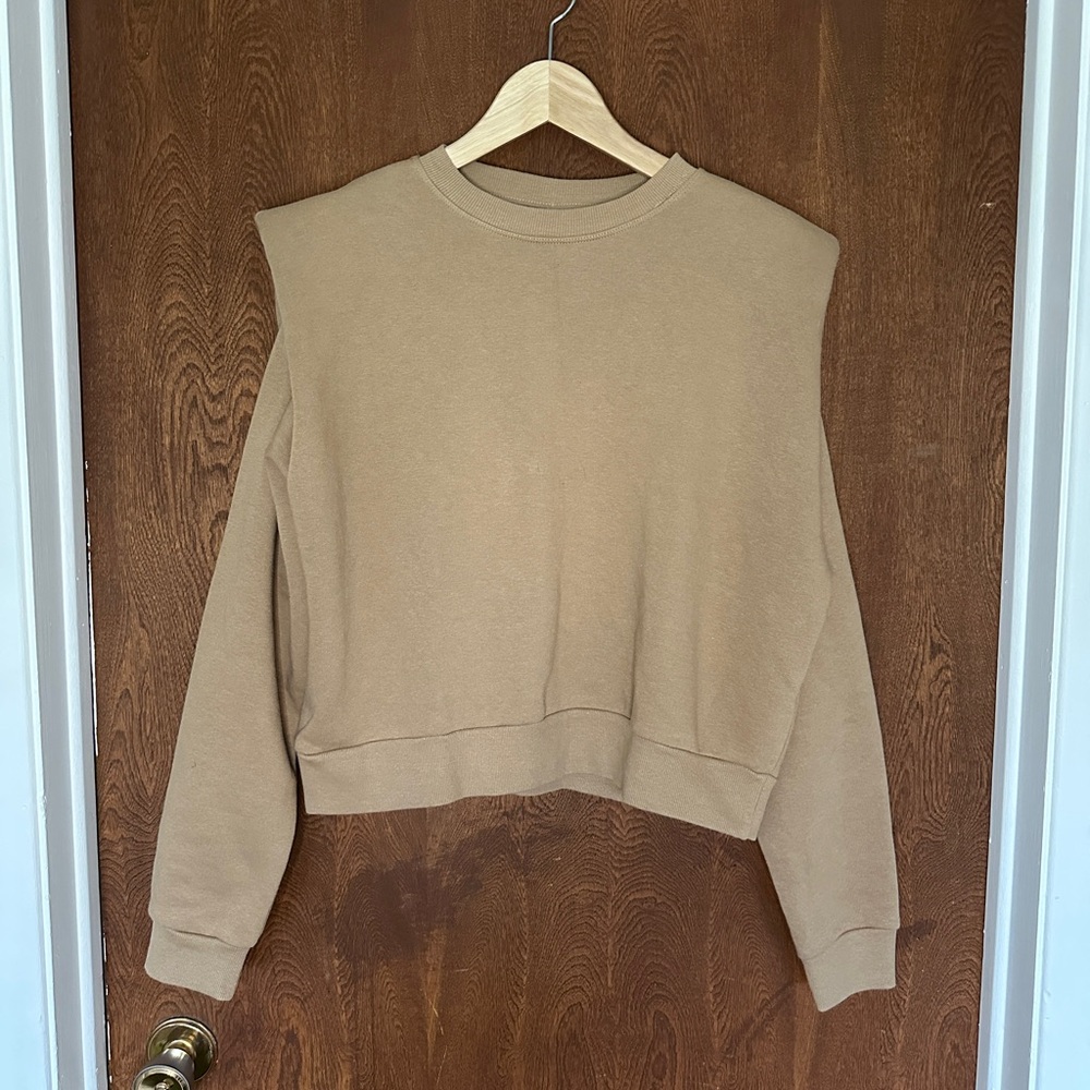 H&M shoulder pads sweatshirt